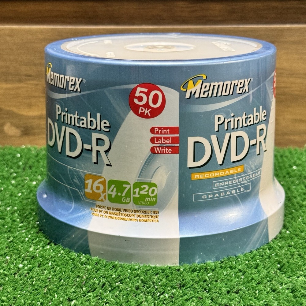 Memorex DVD-R 50 Pack 1bx 4.7 GB 120 Min Video‎ New Sealed